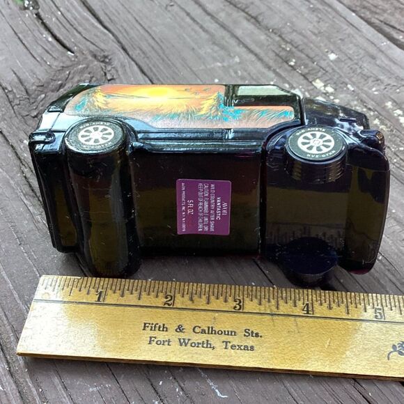 Vintage‎ Avon Sunset Van Aftershave Bottle 1970s Black Glass Van Collectible - Picture 5 of 5